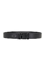 Amiri 4cm Nappa Leather Belt in Black | FWRD