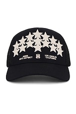 Amiri Stars Trucker Hat in Black, view 1, click to view large image.