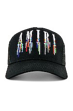 美品★ AMIRI LOGO BASEBALL CAP AMIRI Black baseball cap with logo | TheDoubleF