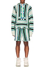 Amiri Baja Tie Dye Short in Multi, view 4, click to view large image.