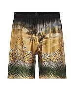 Amiri Leopard Short in Multi, view 2, click to view large image.