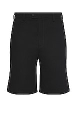 Amiri Arts District Chino Short in Black, view 1, click to view large image.