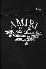 Amiri Arts District Chino Short in Black, view 3, click to view large image.