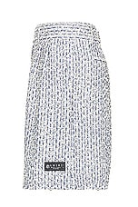 Amiri Boucle Tweed Skater Short in Ashley Blue, view 3, click to view large image.