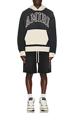 Amiri Vintage Collegiate Short in Black, view 6, click to view large image.