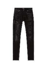 2022発売 AMIRI アミリ OLD ENGLISH LOGO JEAN ブラックデニム - 通販