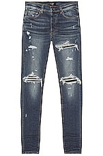 Amiri MX1 Skinny Jean in Deep Classic Indigo, view 1, click to view large image.