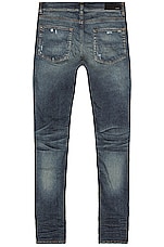 Amiri Stack Skinny Jean in Deep Classic indigo, view 2, click to view large image.