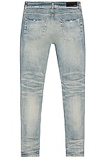 Amiri Stack Skinny Jean in Clay Indigo, view 2, click to view large image.