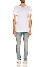 Amiri Stack Skinny Jean in Clay Indigo, view 4, click to view large image.