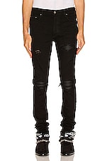 Amiri MX1 Skinny Jean in Black, view 3, click to view large image.