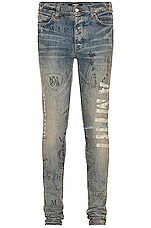 Amiri Military Stencil Jean in Clay Indigo | FWRD