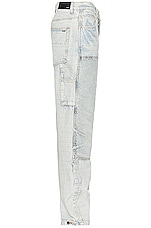 Amiri Carpenter Straight Jean in Bleached Indigo, view 3, click to view large image.