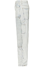 Amiri Carpenter Straight Jean in Bleached Indigo, view 4, click to view large image.