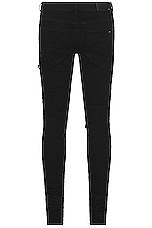 Amiri Mx1 Suede Jean in Od Black, view 2, click to view large image.