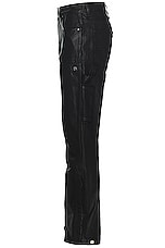 Amiri Wax Carpenter Jean in Black, view 4, click to view large image.