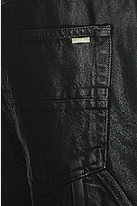 Amiri Wax Carpenter Jean in Black, view 5, click to view large image.