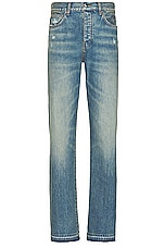 Amiri Released Hem Straight Jean in Crafted Indigo, view 1, click to view large image.