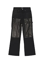 Amiri Embossed Croc Carpenter Jean in Dusk Black | FWRD