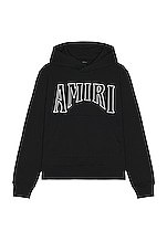 Amiri Zoltar Logo Hoodie in Black, view 1, click to view large image.