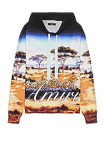 Amiri Safari Oversized Hoodie in Multi, view 1, click to view large image.