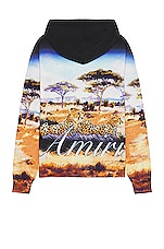 Amiri Safari Oversized Hoodie in Multi, view 2, click to view large image.