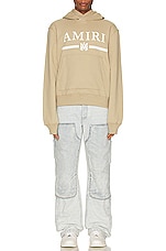 Amiri Ma Bar Logo Hoodie in Tan, view 5, click to view large image.
