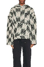 Amiri Tapestry Hoodie in Green Multi, view 4, click to view large image.