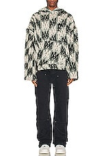 Amiri Tapestry Hoodie in Green Multi, view 5, click to view large image.