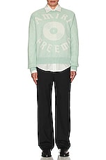 Amiri Premier Sweater in Frosty Green, view 4, click to view large image.