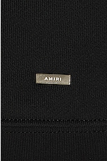 Amiri Staggered Chrome Hoodie in Black, view 3, click to view large image.