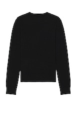 Amiri Stack Crewneck in Black, view 2, click to view large image.