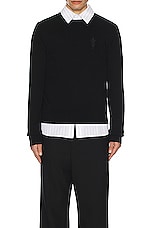 Amiri Stack Crewneck in Black, view 4, click to view large image.