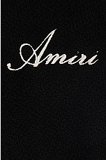 Amiri Bones Sleeve Hoodie in Black, view 3, click to view large image.