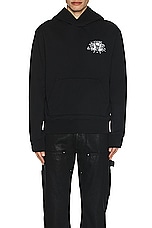 Amiri Cherub Text Hoodie in Black, view 4, click to view large image.