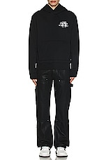 Amiri Cherub Text Hoodie in Black, view 5, click to view large image.
