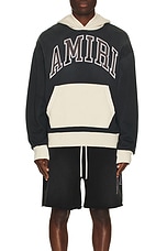 Amiri Vintage Oversized Hoodie in Black, view 4, click to view large image.