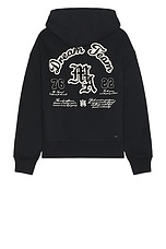 Amiri Dream Team Oversized Hoodie in Black, view 1, click to view large image.