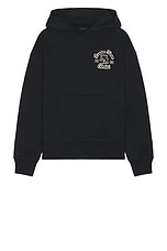 Amiri Dream Team Oversized Hoodie in Black, view 2, click to view large image.