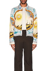 Amiri Landscape Frame Blouson in Multi, view 3, click to view large image.