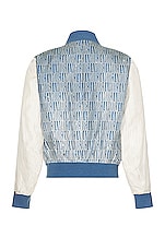 Amiri Gradient Repeat Bomber in Blue, view 2, click to view large image.