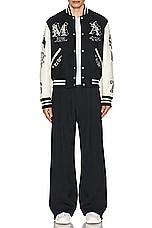 Amiri MA Angel Varsity Jacket in Black, view 7, click to view large image.