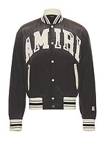 Amiri Sun Faded Bomber in Black, view 1, click to view large image.