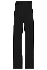 Amiri Double Pleated Pant in Stretch Limo, view 1, click to view large image.