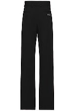 Amiri Double Pleated Pant in Stretch Limo, view 2, click to view large image.