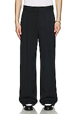 Amiri Double Pleated Pant in Stretch Limo, view 4, click to view large image.