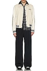Amiri Double Pleated Pant in Stretch Limo, view 6, click to view large image.