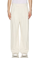 Amiri Double Pleated Pant in Summer Sand, view 4, click to view large image.