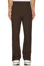 Amiri Tailored Flare Pant in Dark Brown, view 3, click to view large image.