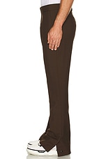 Amiri Tailored Flare Pant in Dark Brown, view 4, click to view large image.